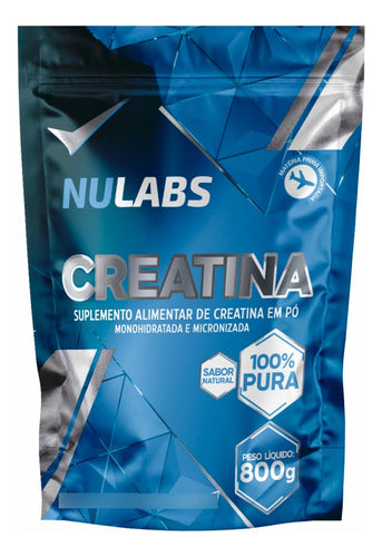 Creatina 100  Monohidratada Nulabs Nutrition Importada 800g Sem Sabor
