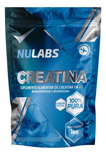 Creatina 100% Monohidratada Nulabs Nutrition Importada 1kg Sem Sabor